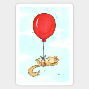 Squirrel Balloon Sticker